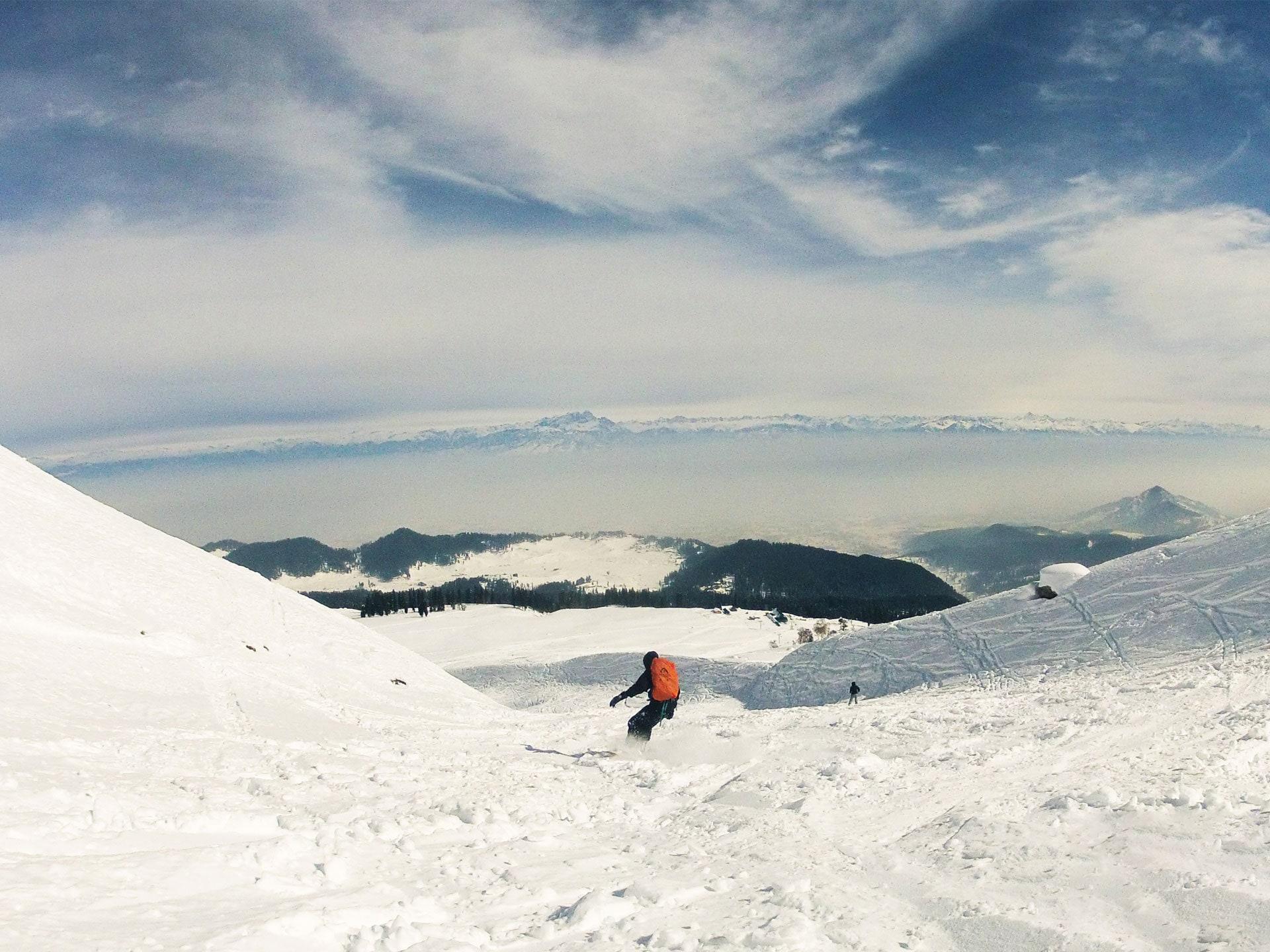 Skiing guide in India.